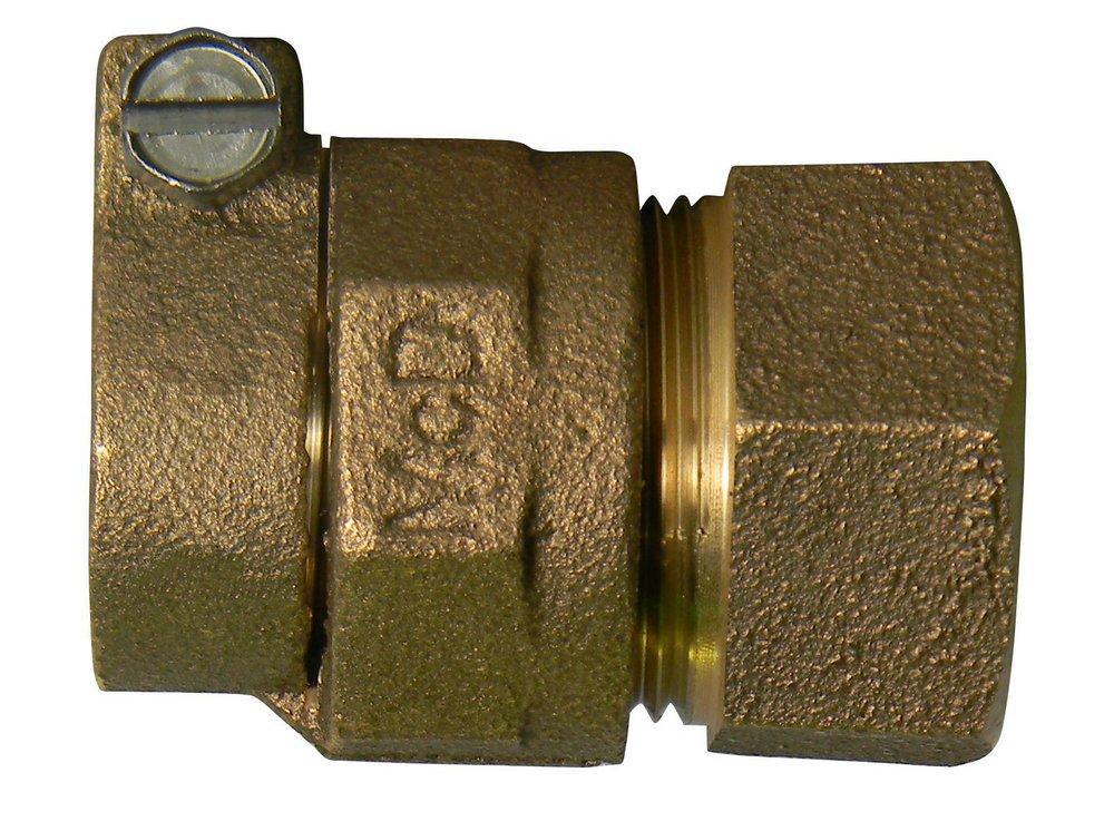 A.Y. McDonald Compression x FIP Brass Straight Coupling 