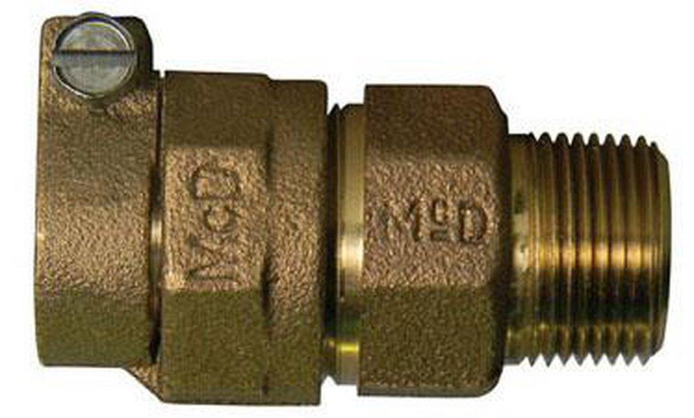 1 IPS (1-1/4 CTS) Brass Compression Coupling Short (Lead Free)