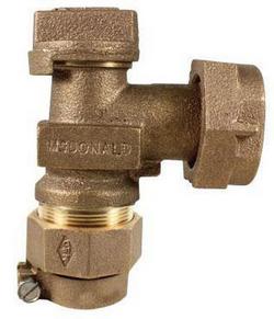 1 x 3/4 in. CTS Compression x Meter Angle Supply Stop Valve