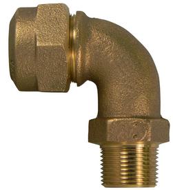 3/4 in. Compression x MIPS Brass 90 Degree Elbow Bend