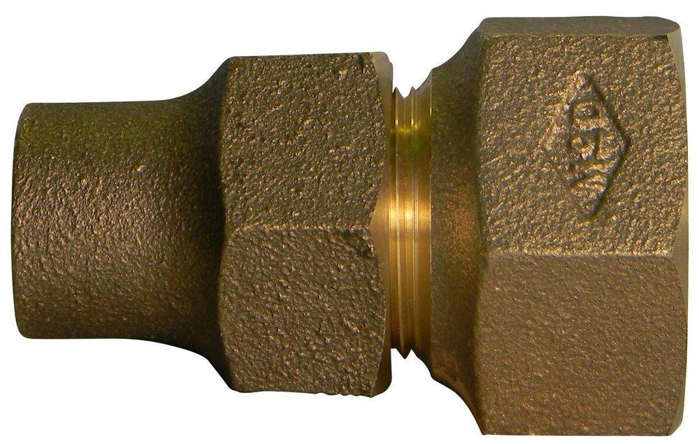 A.Y. McDonald FNPT x Copper Flare Nut Brass Straight Coupling 