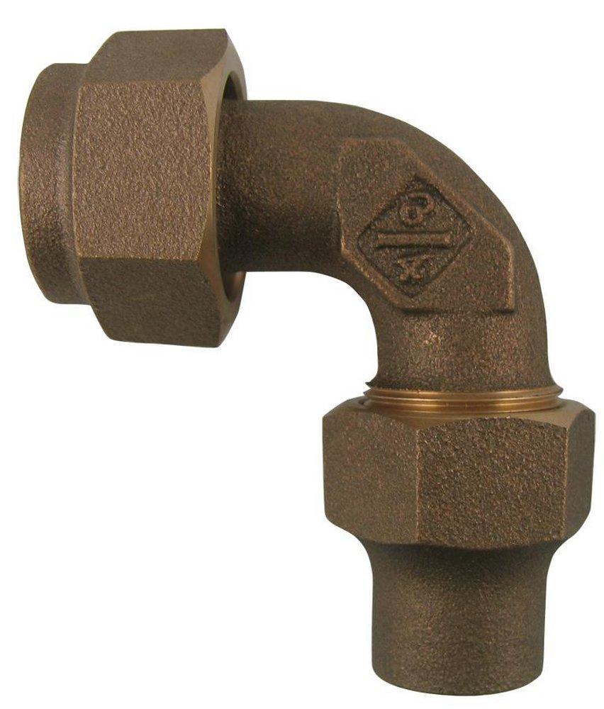 A.Y. McDonald FIP Swivel x Flared Copper Flared Threaded 90 Degree Bend 