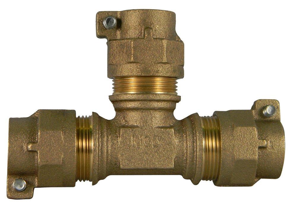 A.Y. McDonald CTS Compression Water Service Brass Reducing Tee 