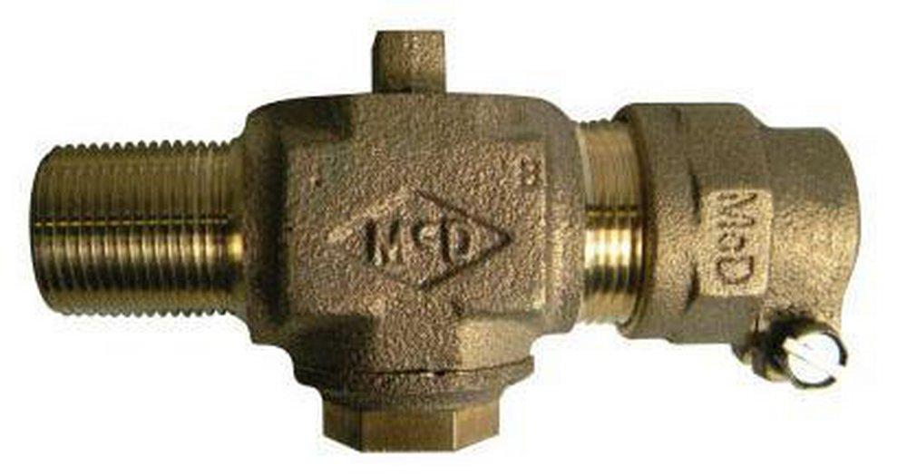 A.Y. McDonald MPT x Compression Brass Plug Valve 