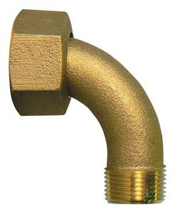Meter Coupling Quarter Bend 1 in. Female Meter Swivel X 1in. MNPT