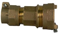 3/4 in. Compression Brass Coupling