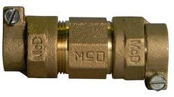 3/4 in. Compression Brass Coupling