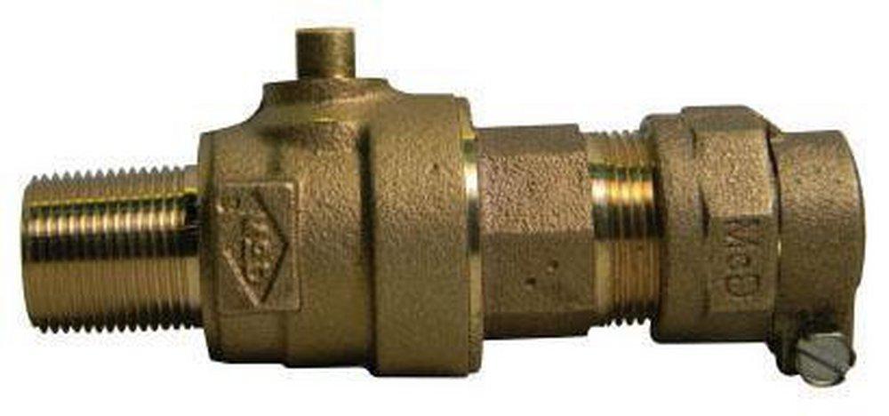 A.Y. McDonald MNPT x PEP Compression Brass Corporation Stop 