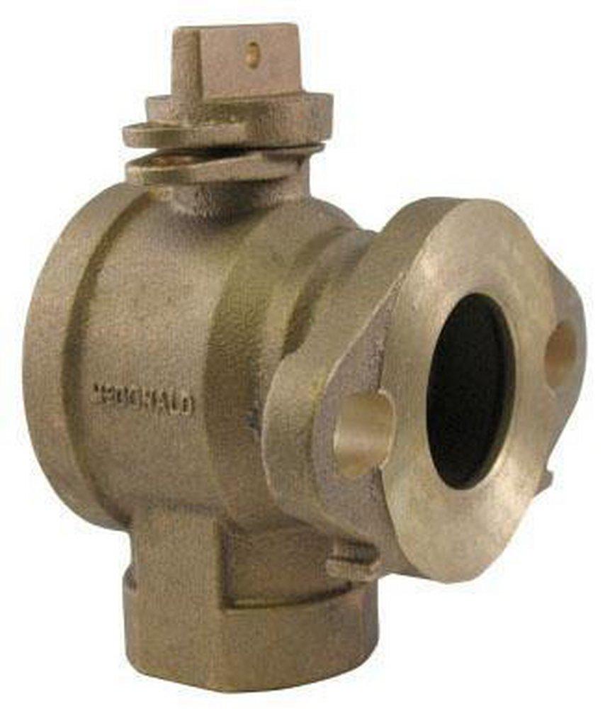 A.Y. McDonald FIP x Meter Flanged Ball Angle Valve with Lock Wing 