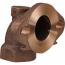 2 in. FNPT x Oval Flange Straight 90 Degree Water Service Brass Bend