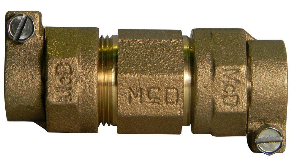 A.Y. McDonald Compression Brass Coupling Union 