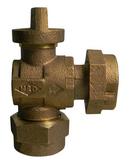 A.Y. McDonald CTS Compression x Meter Swivel Brass and Rubber Reducing Angle Lock Wing Ball Valve 