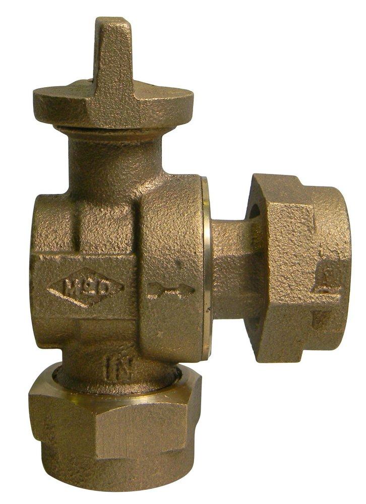 A.Y. McDonald 1 in. Brass Angle Ball Valve 