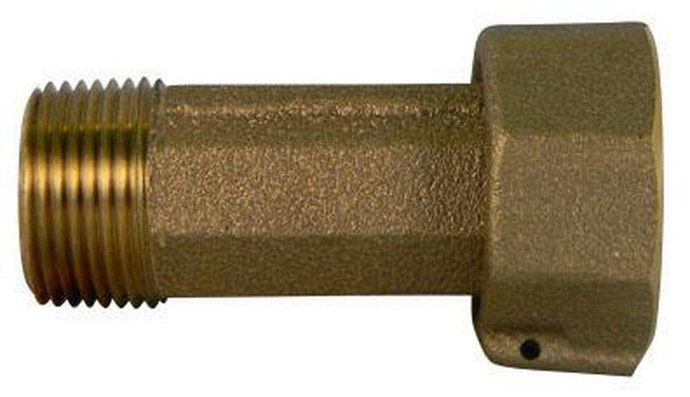 A.Y. McDonald Meter Swivel x MNPT Coupling with Wire Seal Hole 