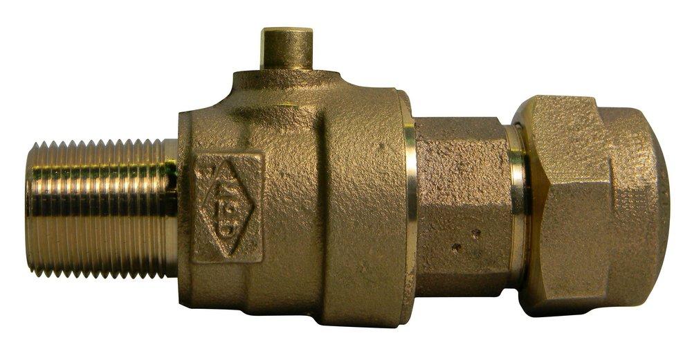 A.Y. McDonald MNPT x PEP Compression Brass Corporation Stop 