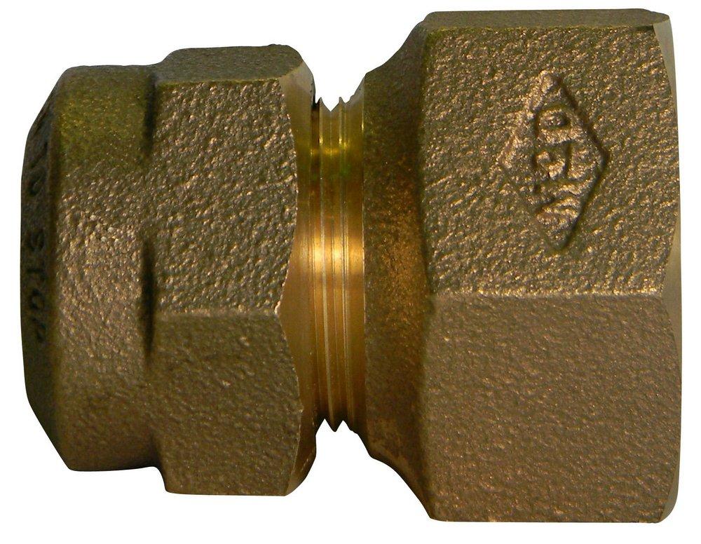 A.Y. McDonald Compression x Female Flare Brass Coupling 