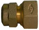 A.Y. McDonald CTS Compression x Female Copper Flared Threaded Brass Straight Coupling 