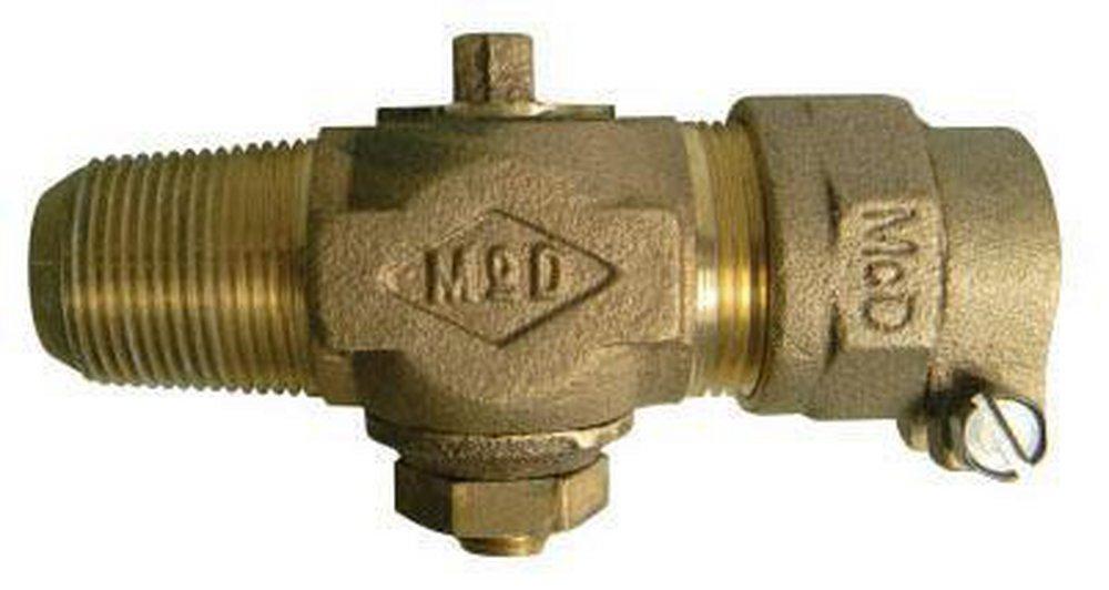 A.Y. McDonald CC x Compression Brass Plug Valve 