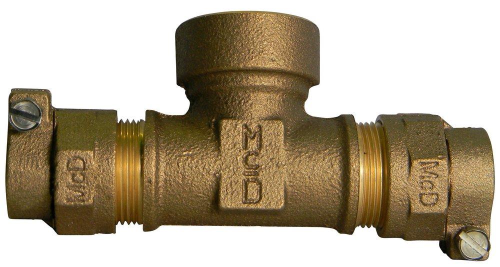 A.Y. McDonald CTS x FIP Water Service Brass Reducing Tee 