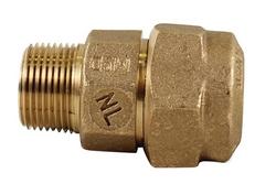 1-1/4 in. CTS Compression x MIP Brass Straight Coupling