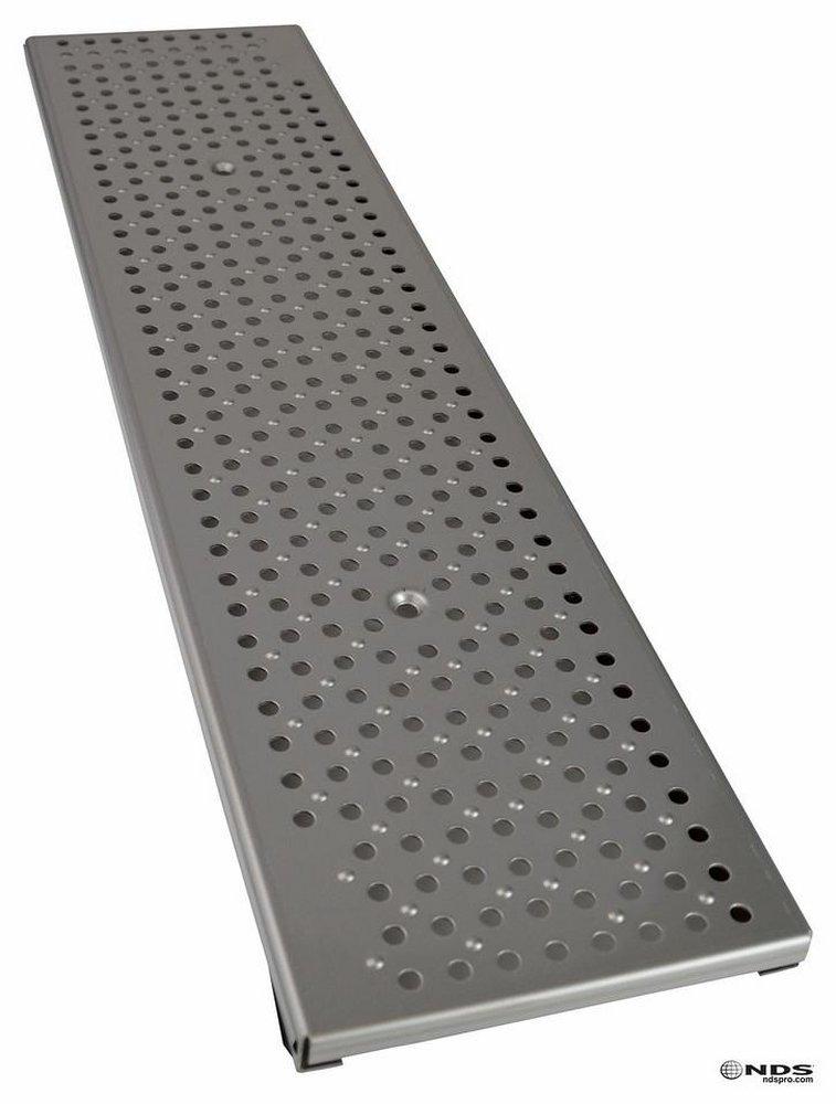 NDS Galvanized Galvanized Steel Perforated Channel Grate 