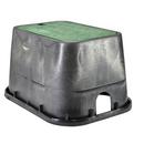NDS Black Rectangle Irrigation Valve Box with Lid 