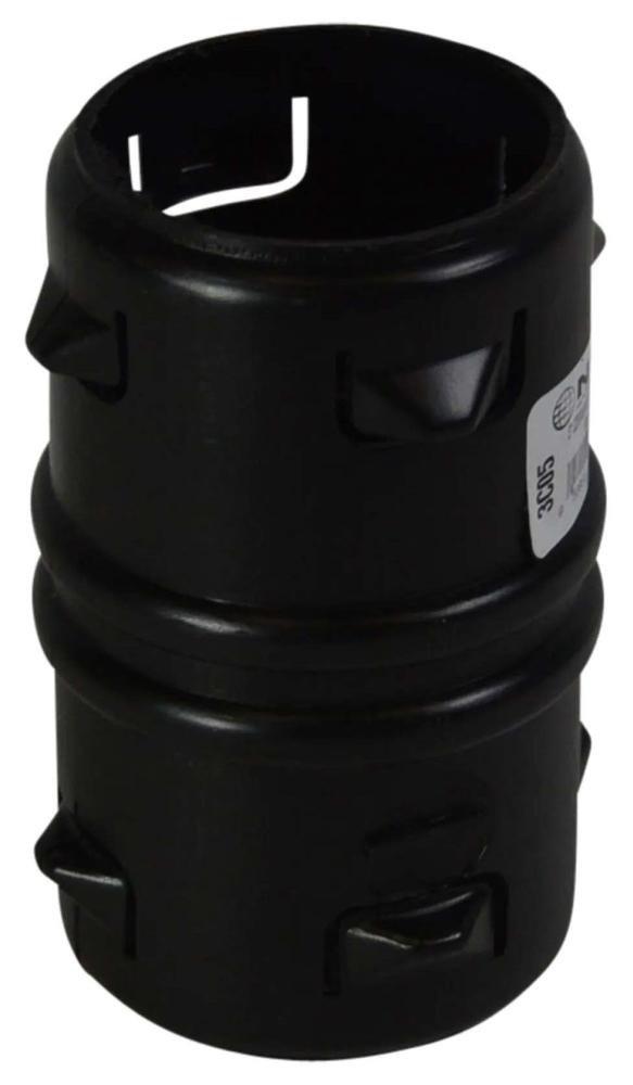 NDS Black Compression Corrugated Plastic Internal Coupling 