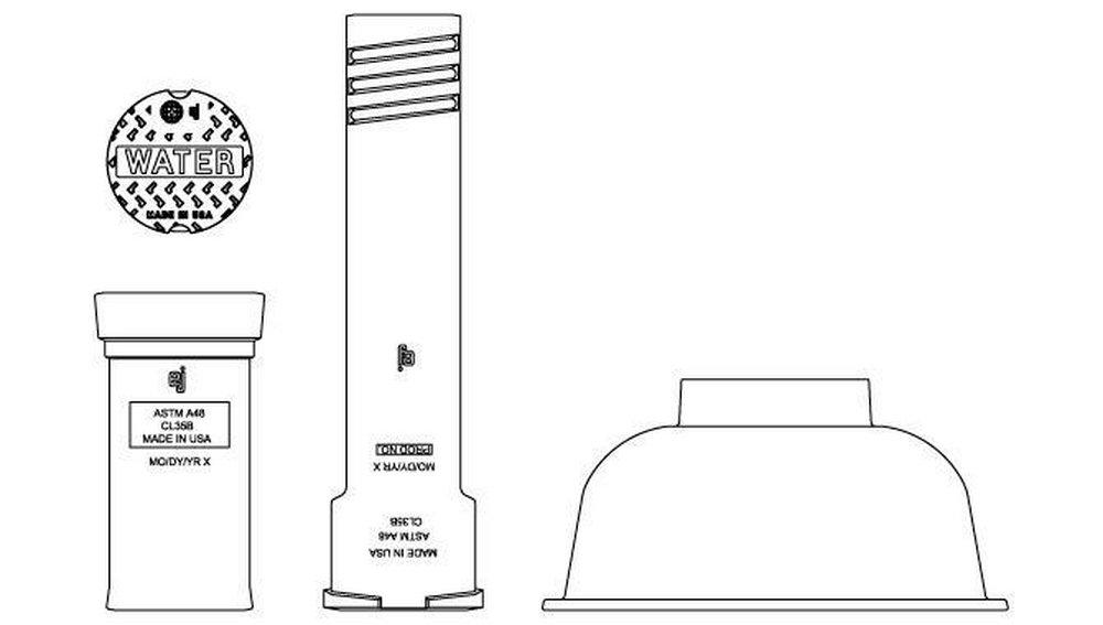 EJ Black #160 Water Valve Box with Lid 