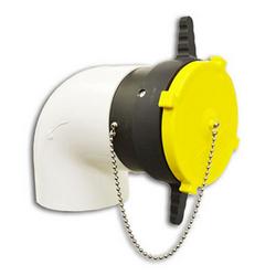 Yellow, Black and White Female Assembled Fire Hydrant