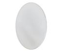 White 20 X 30 Single VIEW OVAL Beveled Medium White 