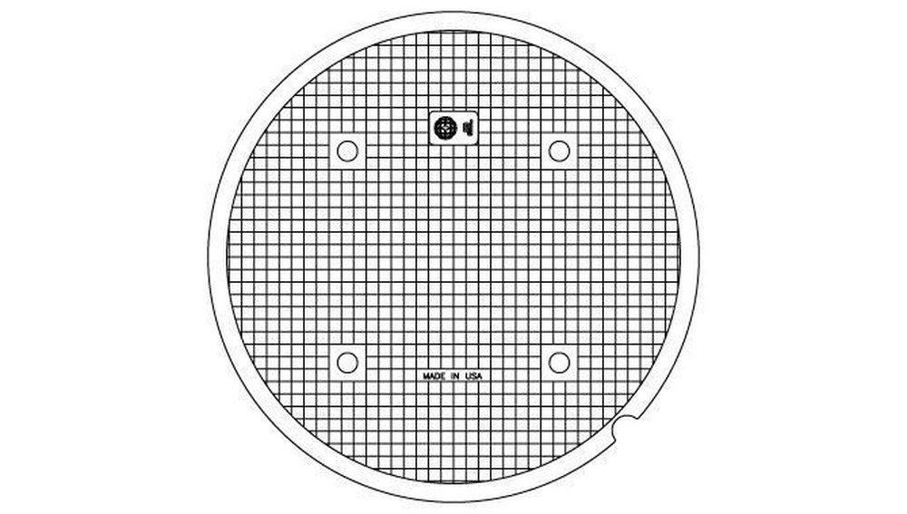 EJ Asphalt Black Plain Manhole Cover 
