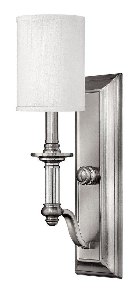 Hinkley Brushed Nickel 4-1/2 in. 60W 1-Light Wall Sconce 