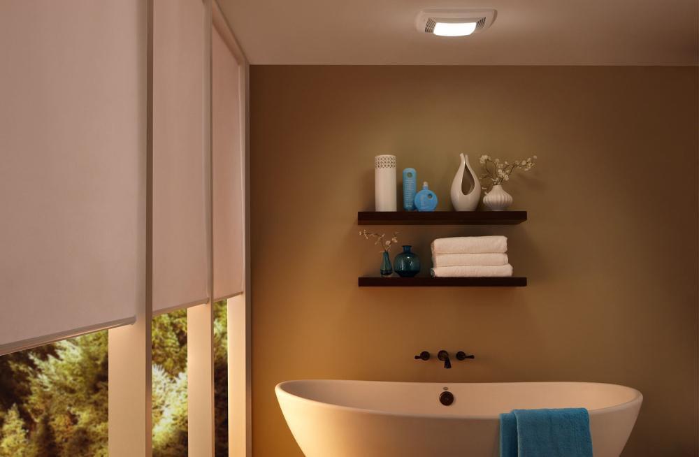 Broan White Bathroom Exhaust Fan in White 