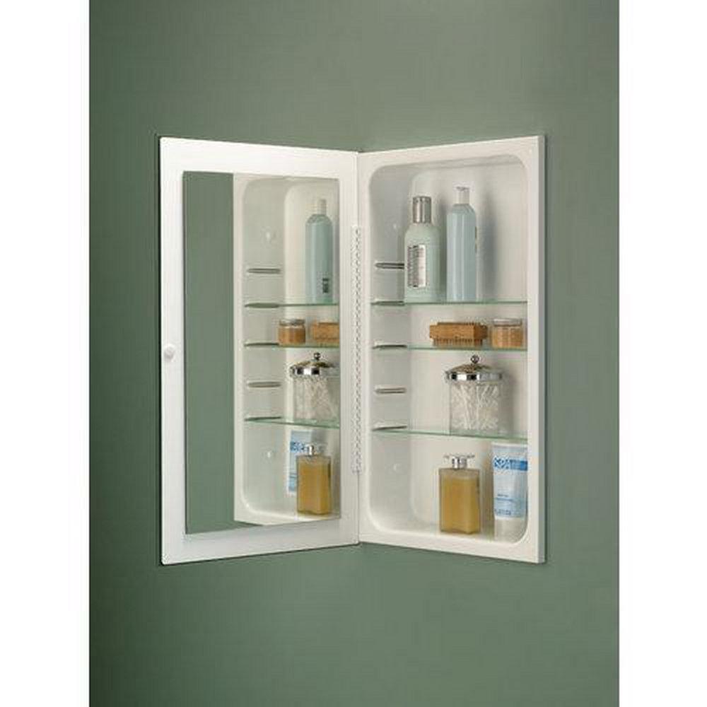 Jensen Frameless Flat Mirror Glass Shelves 