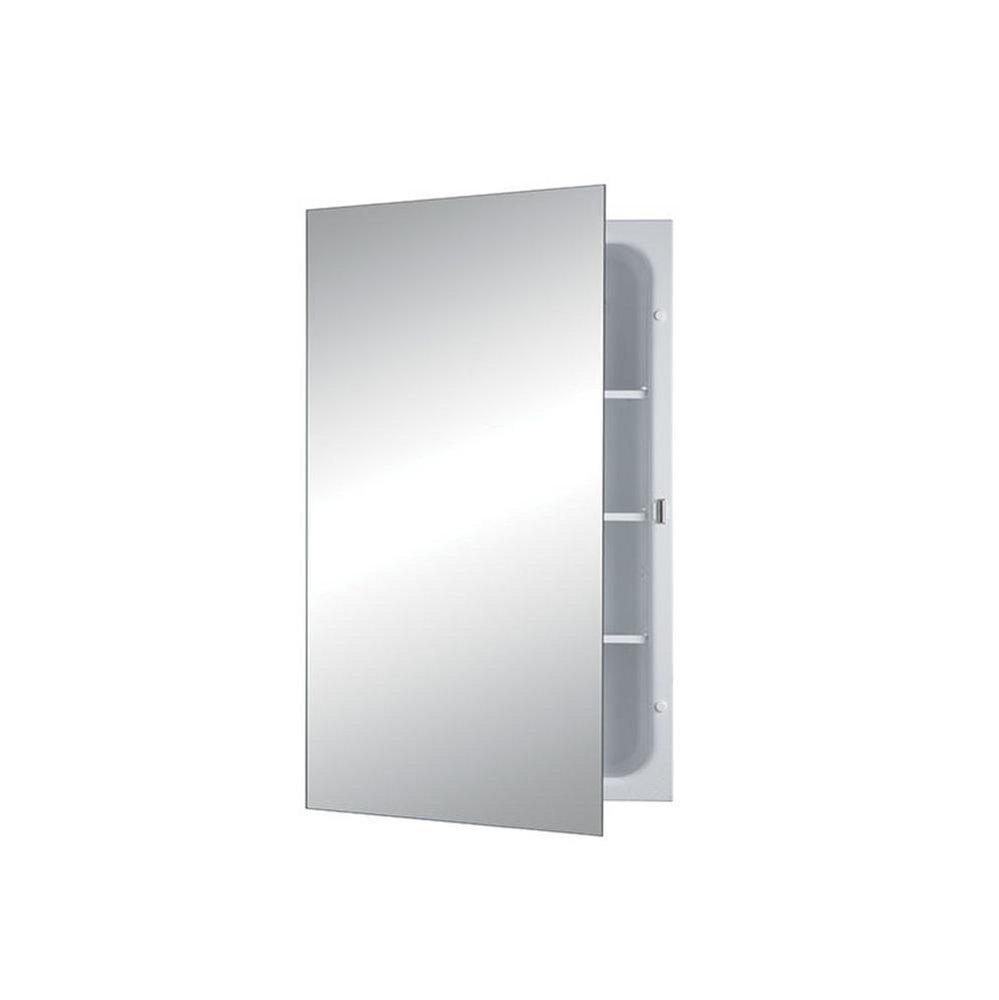 Jensen Basic White 16 x 26 in. Door Mirror Medicine Cabinet 
