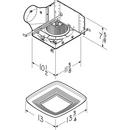 Broan White Bathroom Exhaust Fan in White 