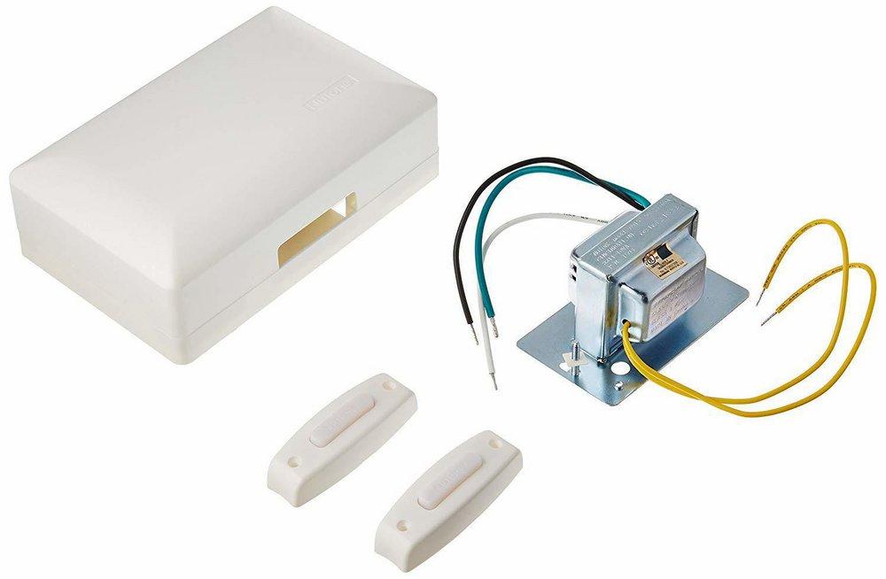 White Builder Kit Chime with Junction Box Transformer 