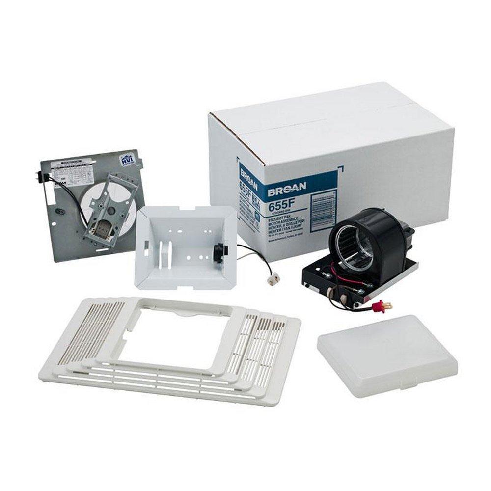 Broan White 70 CFM Fan Housing and Light Housing in White 