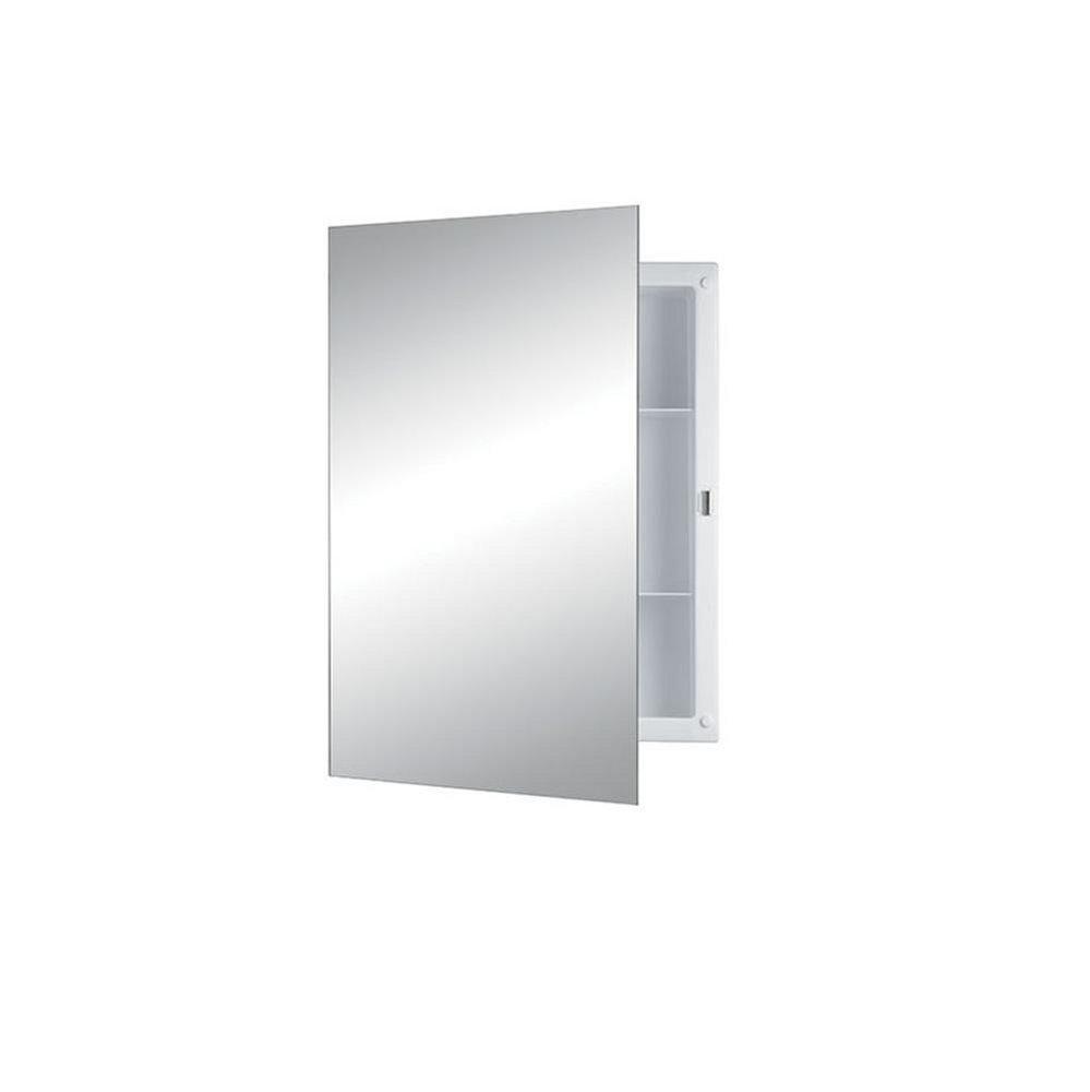 Rangaire White 16 x 22 x 3-5/8 in. Polystyrene Recessed Mount Medicine Cabinet 