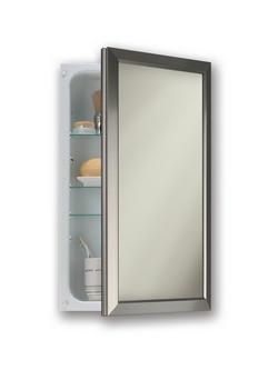 25-1/2 in. Recessed Mount Medicine Cabinet in Satin Nickel