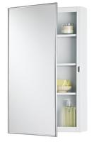 Jensen Polished Chrome 26-1/8 in. Surface Mount Medicine Cabinet 
