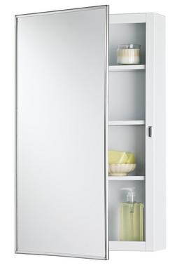 26-1/8 in. Surface Mount Medicine Cabinet in Polished Chrome