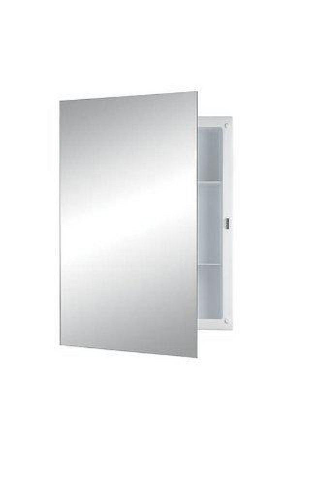 Jensen Basic White 26 in. Recessed Mount Medicine Cabinet 