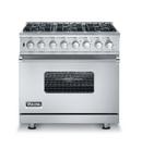 Viking Range Stainless Steel 35-7/8 in. Gas 6-Burner Sealed Freestanding Range 