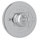 Pressure Balancing Valve Trim with Single Cross Handle in Polished Chrome (Less Diverter)