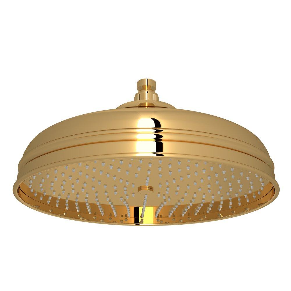 ROHL&reg; Inca Brass Single Function Rain Showerhead 