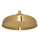 ROHL&reg; Inca Brass Single Function Rain Showerhead 