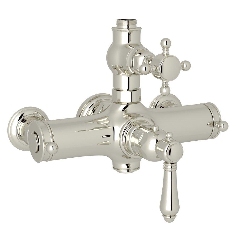 ROHL&reg; Polished Nickel 3/4 in. Female NPT x G Thread Thermostatic Valve 
