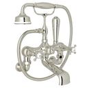 Perrin & Rowe Polished Nickel Three Handle Wall Mount Filler 