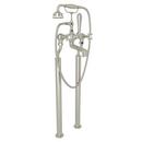 19 gpm Tub Filler with Triple Cross Handle in Polished Nickel